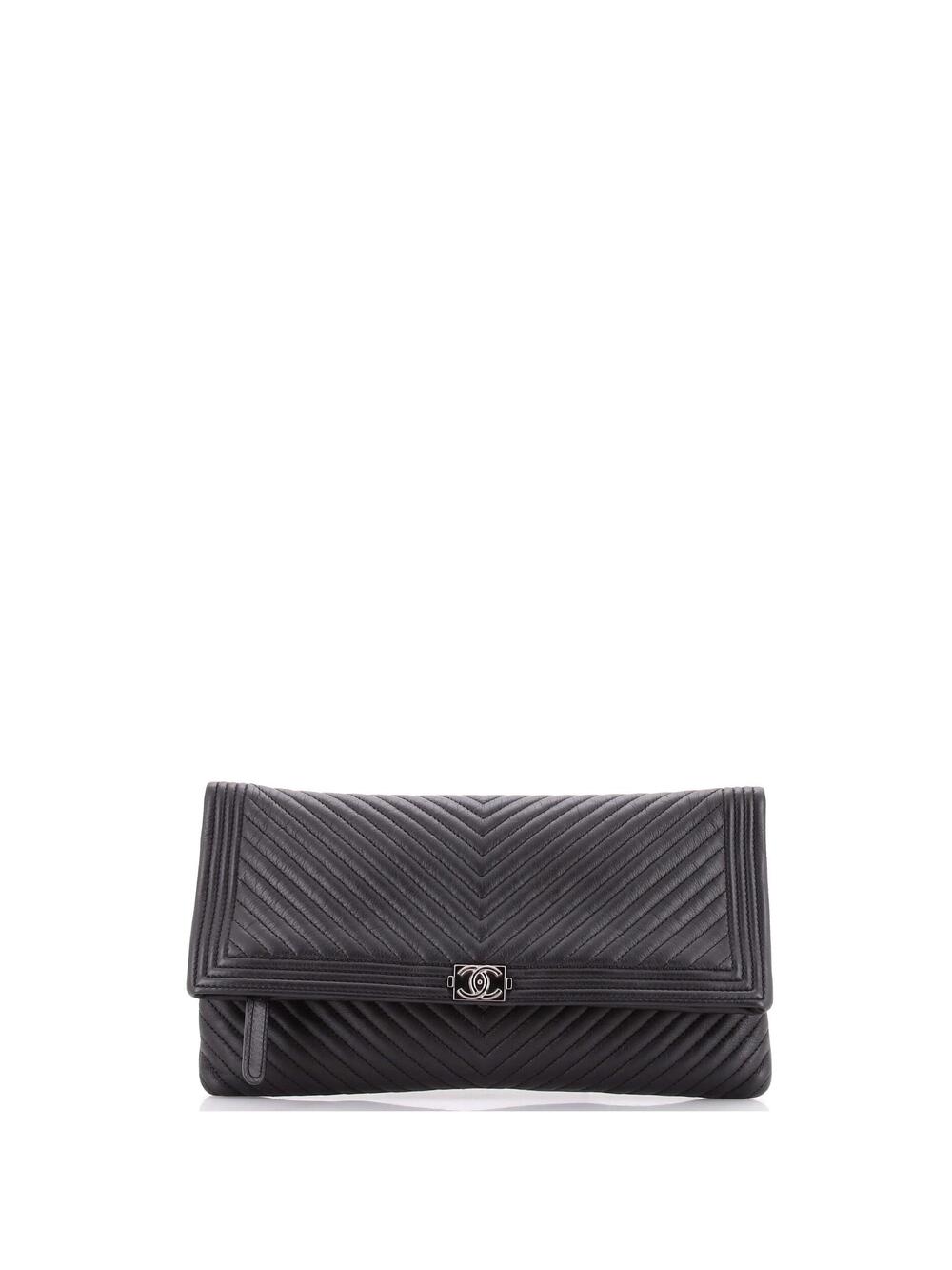 Chanel Boy Beauty Cc Clutch Chevron #262088C24B